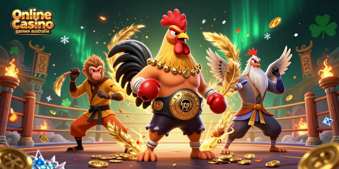 Experience thrilling online casino games in Australia with vibrant 3D characters and dynamics.