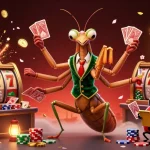 Experience the vibrant excitement of sunwin with a whimsical casino scene featuring colorful characters and lively slot action.